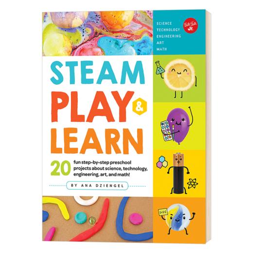 玩乐STEAM 20个学前课程小游戏 英文原版 STEAM Play & Learn 学科知识 儿童动手项目 英文版进口原版英语书籍 商品图0
