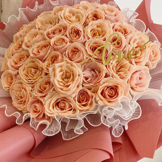   花艺 一见倾心奶油玫瑰·花束 商品图1