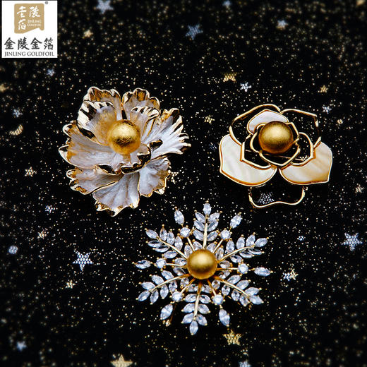 金陵金箔胸针挂坠两用 商品图4