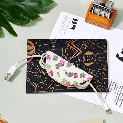 电源线收纳充电器线布艺收纳 商品图2