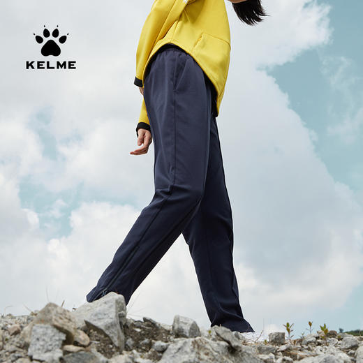 卡尔美 秋冬新款直筒长裤女裤脚拉链裤子休闲显瘦针织裤 商品图0