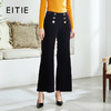 EITIE爱特爱秋款时尚气质通勤洋气复古高腰显瘦灯芯绒微喇长裤女6005715 商品缩略图1