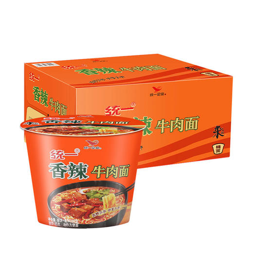 统一香辣牛肉面107g*12桶 商品图0