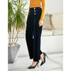 EITIE爱特爱秋款时尚气质通勤洋气复古高腰显瘦灯芯绒微喇长裤女6005715 商品缩略图4