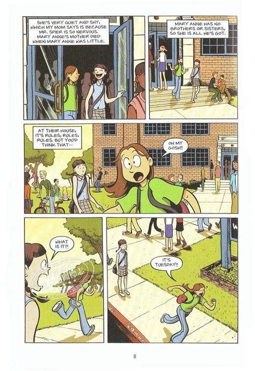 预售 【中商原版】保姆俱乐部1（全彩版）英文原版 The baby-sitters club 卡通漫画 Ann M. Martin 商品图5