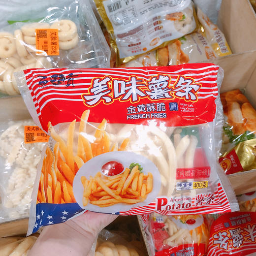 百味贡美味薯条400g（内赠番茄酱）（曲薯直薯随机发） 商品图1