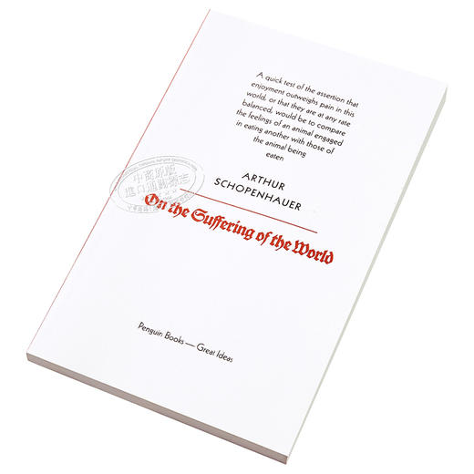 【中商原版】叔本华：论世间苦难 英文原版 Penguin Great Ideas:On The Suffering of the World Arthur Schopenhauer 商品图2