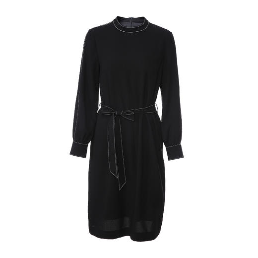 EITIE爱特爱秋季新款通勤时尚宽松显瘦气质百搭收腰连衣裙女6007710 商品图7