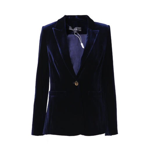 EITIE爱特爱秋季新款洋气复古职业显瘦帅气灯芯绒西装外套女6003711 商品图7