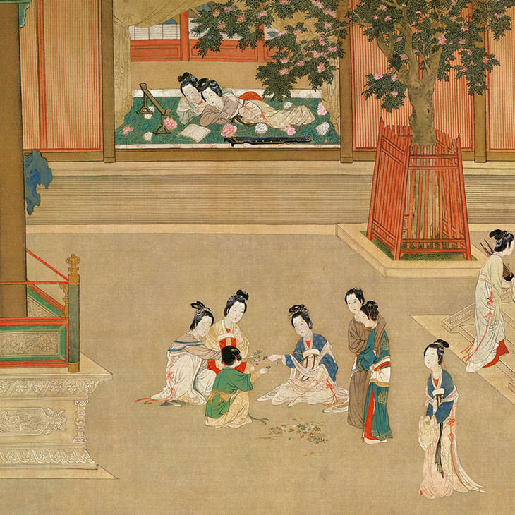 仇英 汉宫春晓 尺寸:30.6cmx617cm