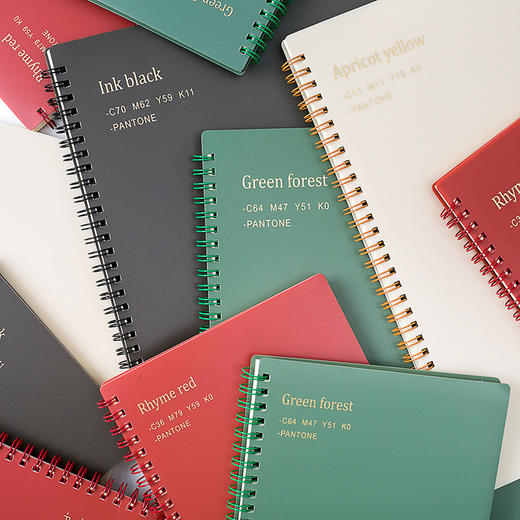 三年二班b5莫兰迪线圈本大号可拆卸笔记本子简约学生文艺a5活页本