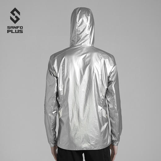 Sanfo Plus 限量版风衣防风防泼水夹克银色定制 19053-1 商品图2