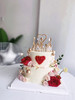 狮子家-网红双层ins风皇冠爱心生日蛋糕 求婚 情人节 纪念日 生日蛋糕 聚会 仪式感必备 商品缩略图0