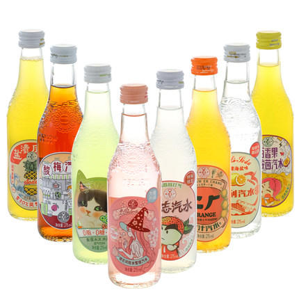 【网红爆款】恋爱soda汉口二厂汽水玻璃瓶饮料 5瓶 商品图0