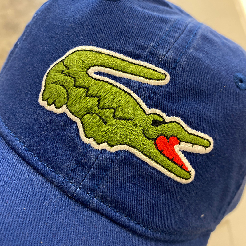 纽约大宝 lacoste/法国鳄鱼 男士刺绣大鳄鱼logo纯棉鸭舌帽rk8217
