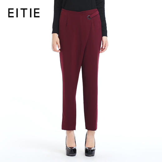 EITIE爱特爱女装秋款女裤原创设计时尚小脚裤哈伦裤长裤裤子 商品图0