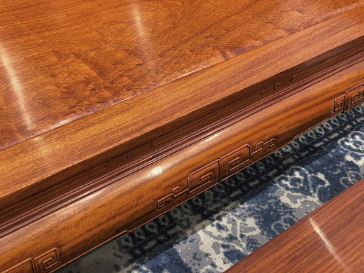 红桥红  家具严选  缅甸花梨（大果紫檀）  【如意 弯背虎脚 223沙发八件套】 商品图7