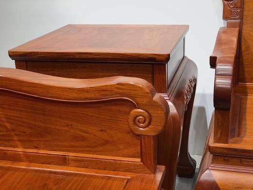 红桥红  家具严选  缅甸花梨（大果紫檀）  【如意 弯背虎脚 223沙发八件套】 商品图3