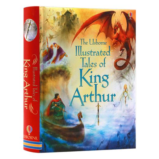 亚瑟王插图故事合集 英文原版 Usborne Illustrated Tales of King Arthur 尤斯伯恩 精装全彩插画版 学生英语课外阅读书籍 商品图0