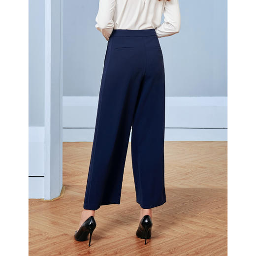 EITIE爱特爱秋季新款时尚职业通勤百搭显瘦直筒阔腿长裤女裤C2005522 商品图4