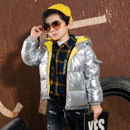 儿童羽绒服特惠 90%优质白鸭绒 绒朵细腻 轻松蓬松 填充保暖性特别好 商品图5