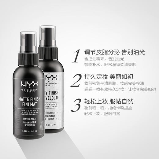 【品牌热卖】Nyx定妆喷雾 黑瓶/白瓶 商品图3