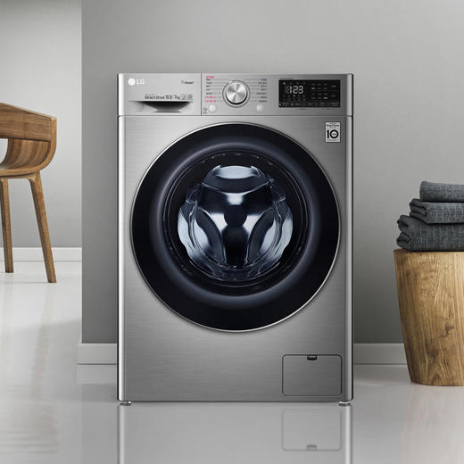 【盛元新生活】LG FR10TX4 10.5公斤洗烘一体智能直驱变频全自动滚筒洗衣机薄 kg 商品图2