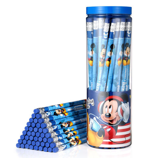 【迪士尼儿童50支桶装铅笔】小学生可爱卡通学习文化用品hb铅笔 商品图3
