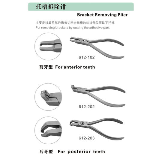 正畸钳 （天天  正畸钳    托槽拆除钳）议价 商品图2
