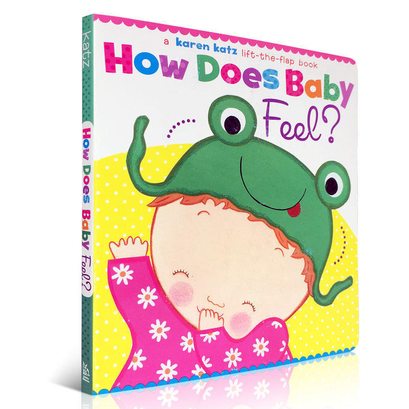 英文原版绘本 How Does Baby Feel? 纸板翻翻书 Karen Katz 卡伦卡茨