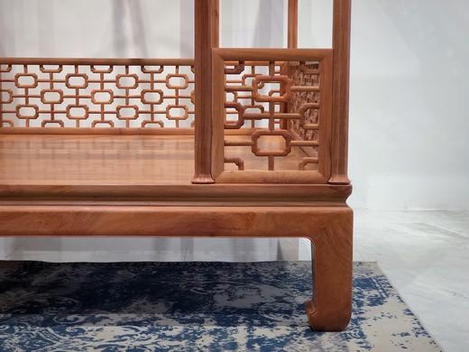 红桥红  家具严选  缅甸花梨（大果紫檀）  【200八柱十字海棠纹 明式架子床】 商品图6