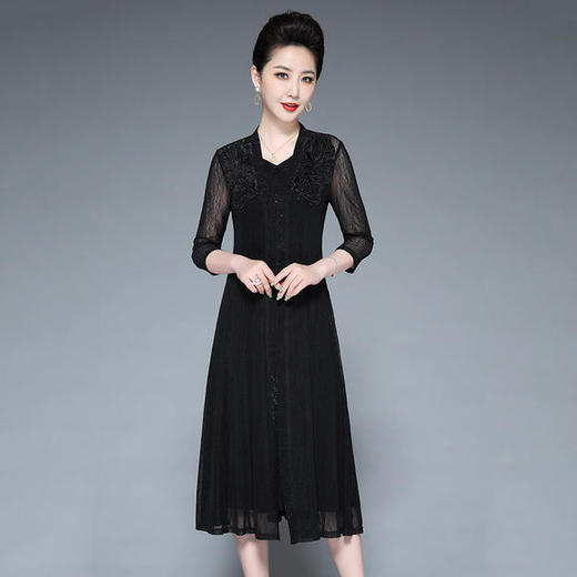 YZL-230新款复古刺绣烫钻两件套 商品图1