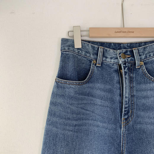 高腰阔腿牛仔裤 商品图5