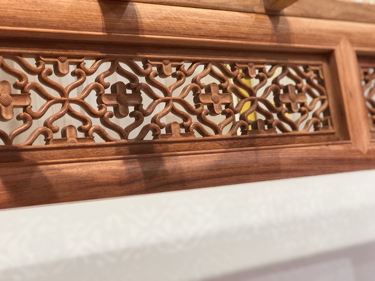 红桥红家具严选缅甸花梨大果紫檀八柱十字海棠纹明式架子床