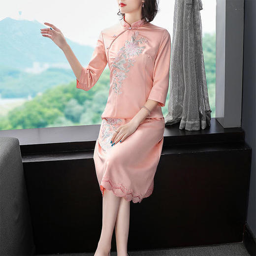 OG-1081新款复古时尚修身改良旗袍连衣裙 商品图1