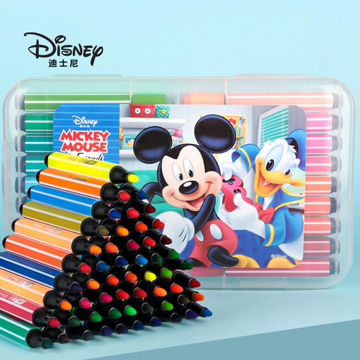 【迪士尼儿童绘画无毒彩色笔36色】幼儿园小学生文化用品印章水彩笔 商品图0