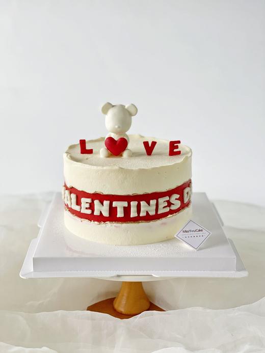 定制款裸蛋糕 - 恋爱小熊 商品图0