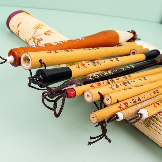 国画毛笔套装8件套初学入门 10件套装 进阶级国画山水绘画写意花鸟画国画毛笔套装 商品图1