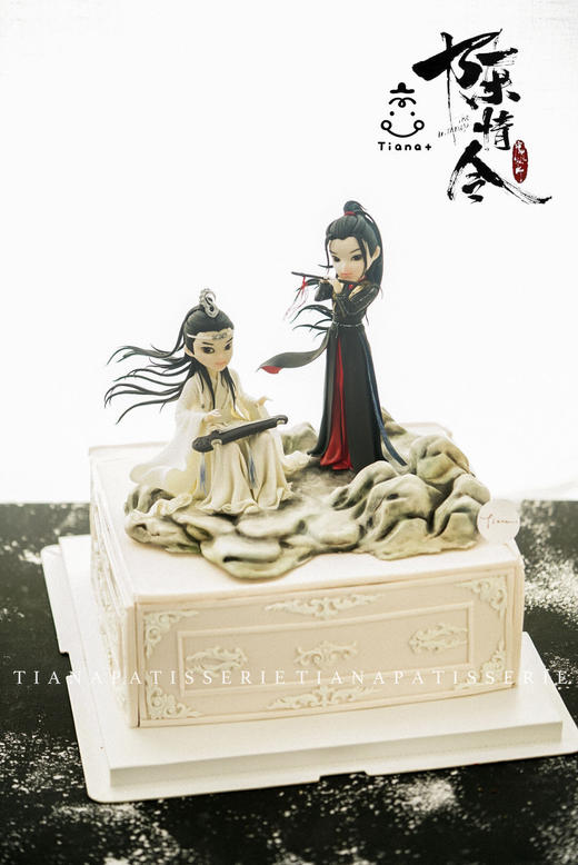 【陈情令】古风定制红丝绒蛋糕 商品图0