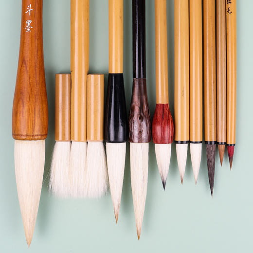 国画毛笔套装8件套初学入门 10件套进阶写意工笔画山水画工具全套大号中号白云狼毫 商品图2