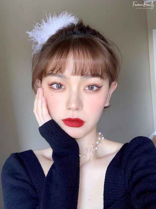 Favorr beauty·年抛  旺仔褐 14.0  韩产含硅<一副两片> 商品图1