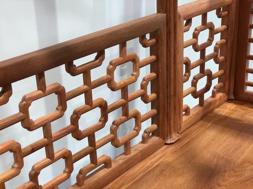 红桥红  家具严选  缅甸花梨（大果紫檀）  【200八柱十字海棠纹 明式架子床】 商品图4