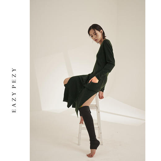 如风羊绒长开衫长裙 商品图2