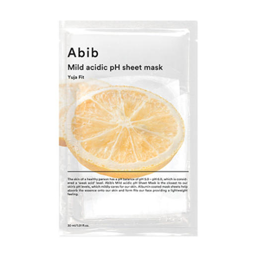 ABIB MILD ACIDIC PH SHEET MASK YUJA FIT 面膜 10片JPY带授权招加盟代理 商品图0