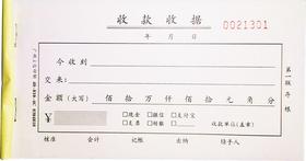 立信48开百万位无碳收款收据