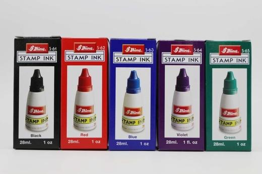 新力回墨章专用印油s-61~s-65红蓝黑绿紫色28ml 商品图3
