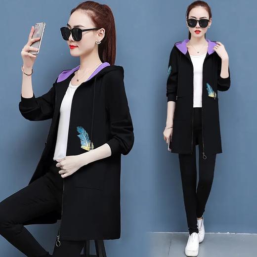 【七夕特惠价】AHM-yka9954新款时尚气质休闲宽松长袖中长款外套 商品图5