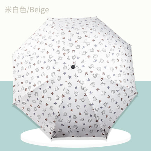 【多色可选】卡通猫咪晴雨伞黑胶超强防紫外线学生男女遮阳伞8骨骨架折叠伞FZ20210 商品图1