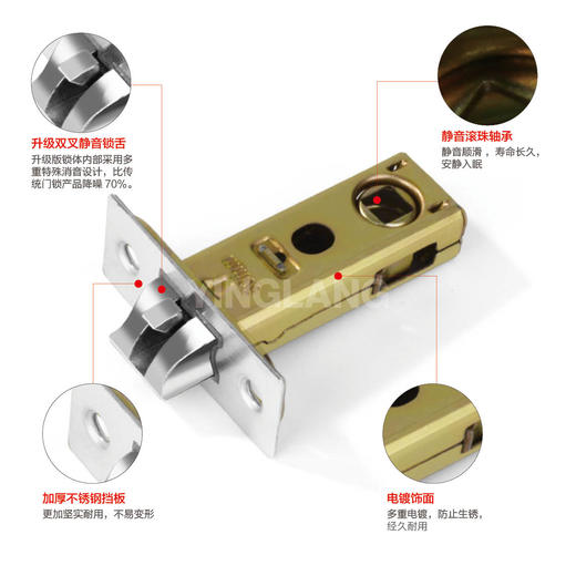 〖A254〗50叉锁舌 商品图3