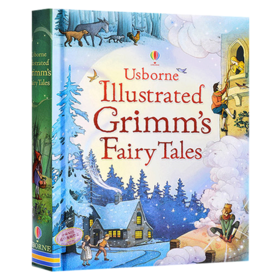 格林童话插图故事合集 英文原版 Illustrated Grimm's Fairy Tales 15个故事 英文版精装全彩插画版 小学生英语课外阅读书籍